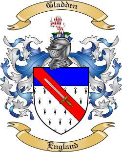 Gladden Family Crest from England