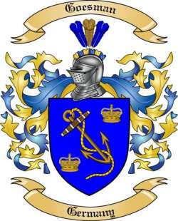 Goesman Family Crest from Germany2