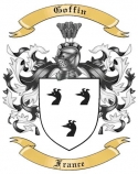 Goffin Family Crest from France