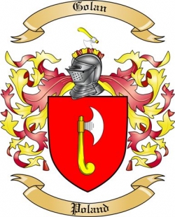 Golan Family Crest from Poland