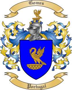 Gomes Family Crest from Portugal