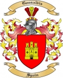 Gonsalvis Family Crest from Spain