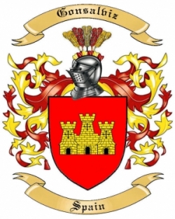 Gonsalviz Family Crest from Spain