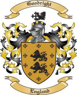 Goodright Family Crest from England