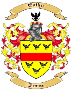 Gothie Family Crest from France
