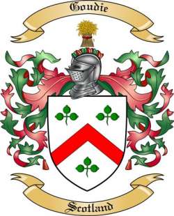 Goudie Family Crest from Scotland
