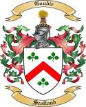 Goudie Family Crest from Scotland