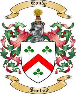 Goudy Family Crest from Scotland