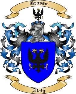 Grasso Family Crest from Italy