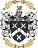 Greenewude Family Crest from England