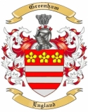 Greenham Family Crest from England