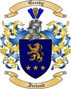 Greevy Family Crest from Ireland