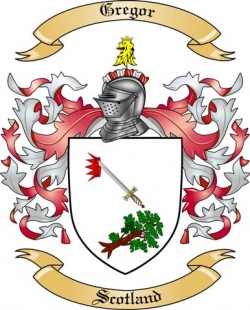 Gregor Family Crest from Scotland