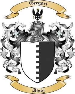 Gregori Family Crest from Italy