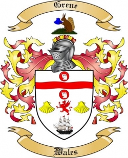 Grene Family Crest from Wales