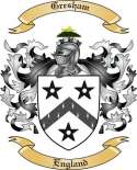 Gresham Family Crest from England