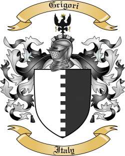 Grigori Family Crest from Italy