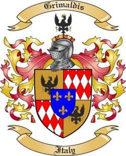 Grimaldis Family Crest from Italy