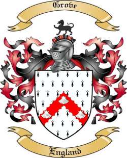 Grove Family Crest from England
