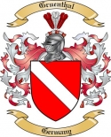 Gruenthal Family Crest from Germany