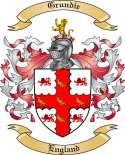 Grundie Family Crest from England