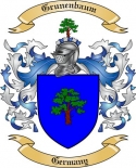 Grunenbaum Family Crest from Germany