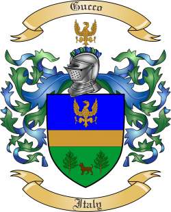 Gucco Family Crest from Italy