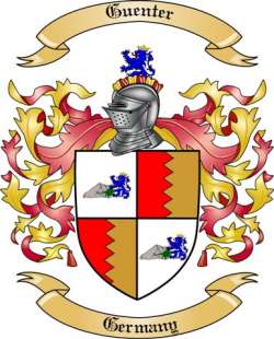 Guenter Family Crest from Germany