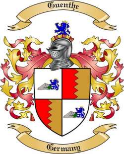 Guenthe Family Crest from Germany
