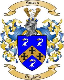 Guess Family Crest England by The Tree Maker