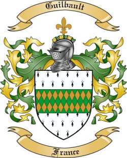 Guilbault Family Crest from France