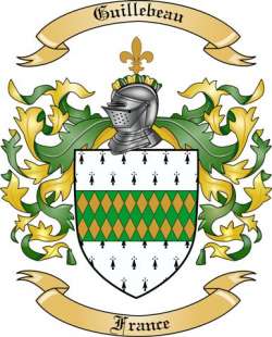 Guillebeau Family Crest from France
