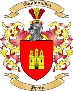 Gundisalvez Family Crest from Spain