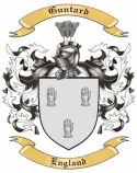 Guntard Family Crest from England
