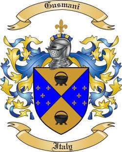 Gusmani Family Crest from Italy