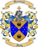 Gusmani Family Crest from Italy