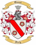 Guzzi Family Crest from Italy