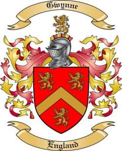 Gwynne Family Crest from England