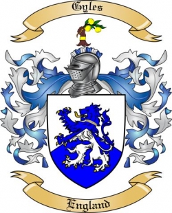 Gyles Family Crest from England3
