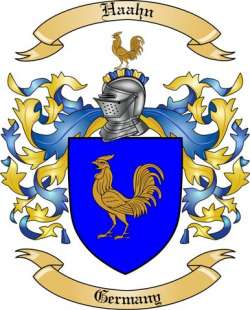 Haahn Family Crest from Germany
