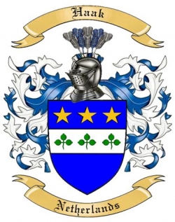 Haak Family Crest from Netherlands