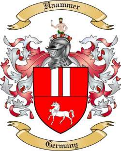 Haammer Family Crest from Germany
