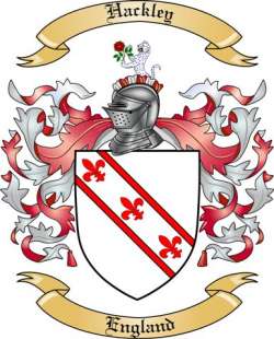 Hackley Family Crest from England