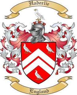 Haderlie Family Crest from England