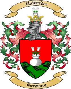 Hafeneder Family Crest from Germany