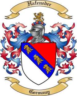 Hafeneder Family Crest from Germany2