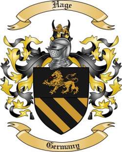 Hage Family Crest from Germany