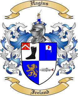 Hagins Family Crest from Ireland