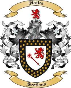 Hailes Family Crest from Scotland
