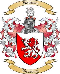 Hainlein Family Crest from Germany